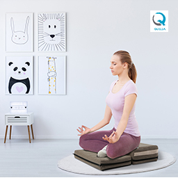 QUELEA MCU1 Meditation Cushion -Brown (Welcome wholesale and group purchasing)